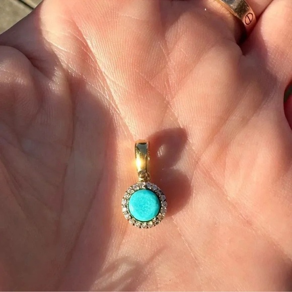 Michael Kors Turquoise Semi-Precious Sterling Silver Charm - Picture 3 of 3